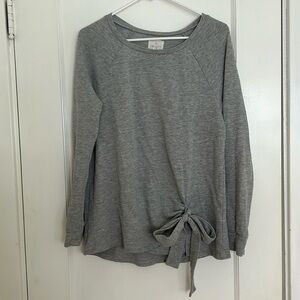 Caslon Bow Tie Grey Sweater